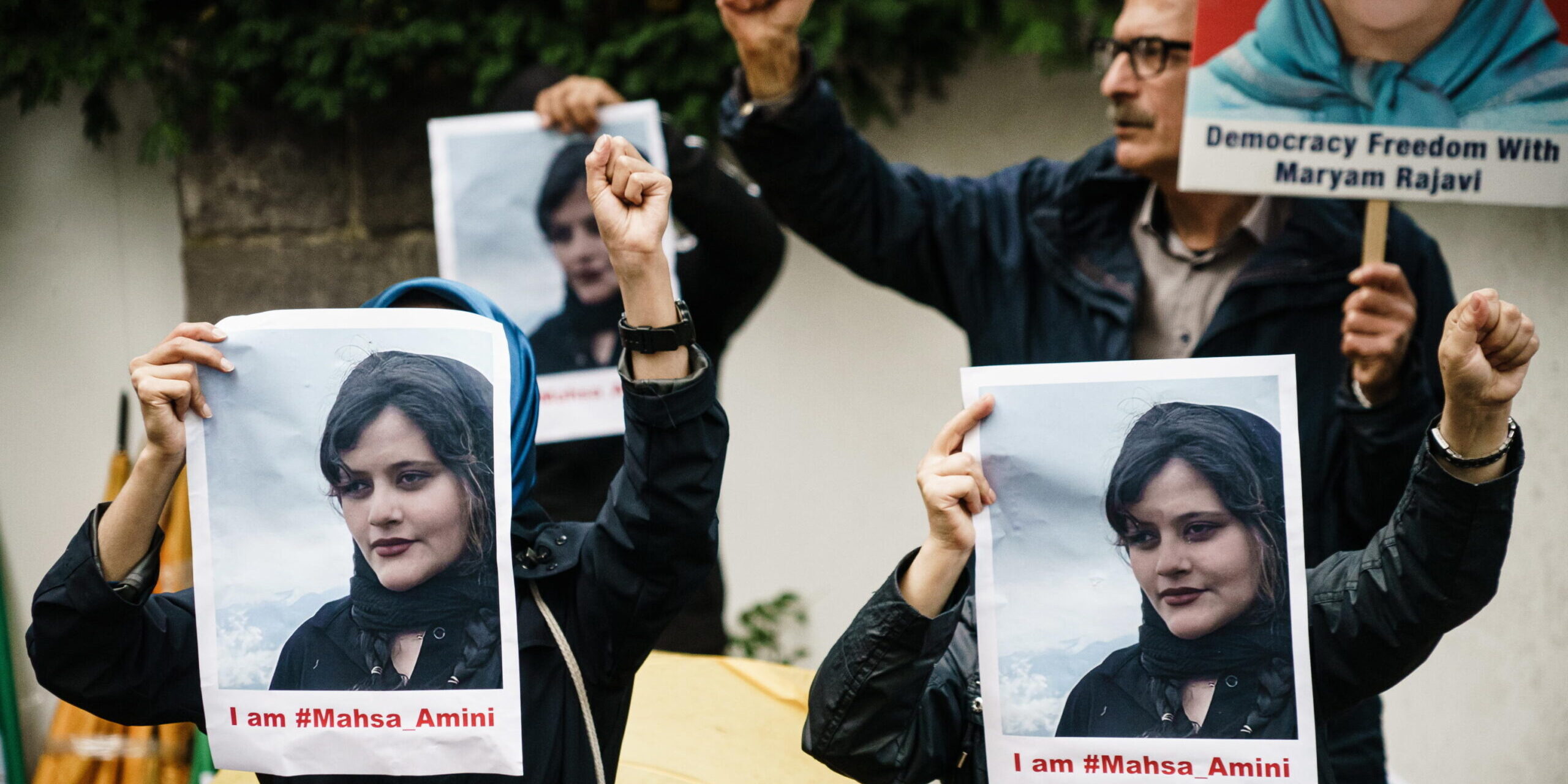 Demonstration after death of 22 year old Iranian Mahsa Amini