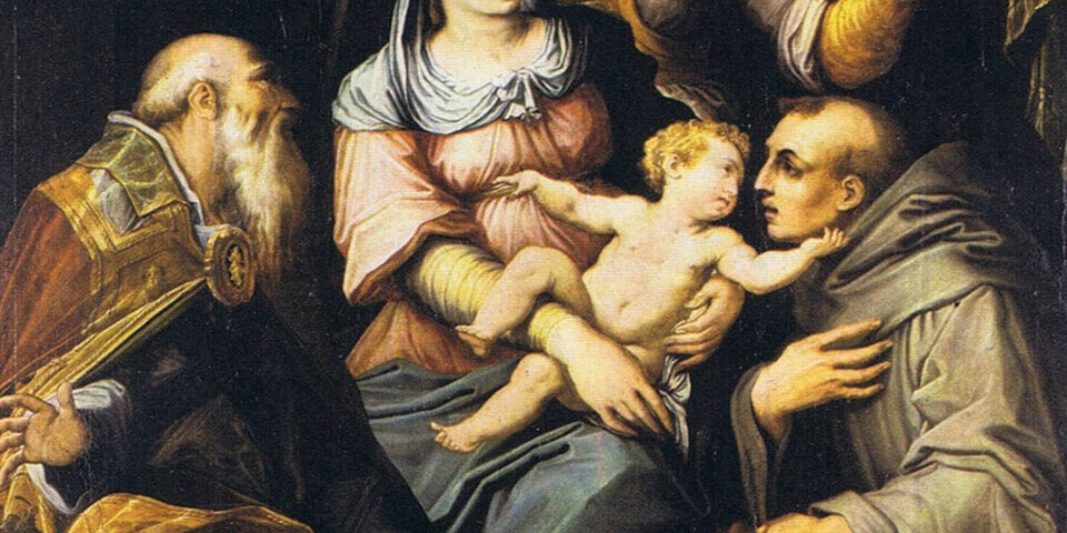 Giorgio Vasari_Sacra famiglia con San Francesco_Chiesa di San Francesco Castiglion Fiorentino_1550